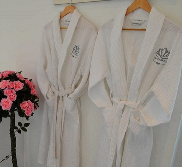Luxury dressing gowns for you to wear during your visit Avaliable to every spa guest